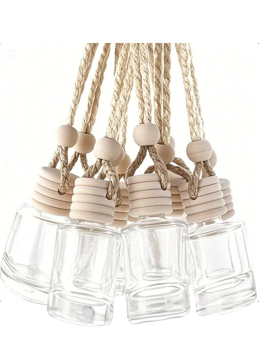 Perfume Fragrance World - 20 ชิ้นแขวนรถ Freshener แก้วใสน้ํามันหอมระเหย Diffuser น้ํามันหอมระเหยน้ําหอมขวด